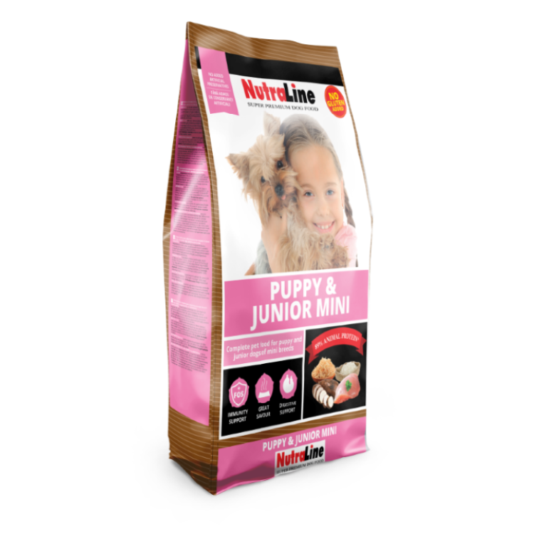 Hrana uscata caini, Nutraline Puppy & Junior Mini, 8 kg (Hrana Uscata - Caini)