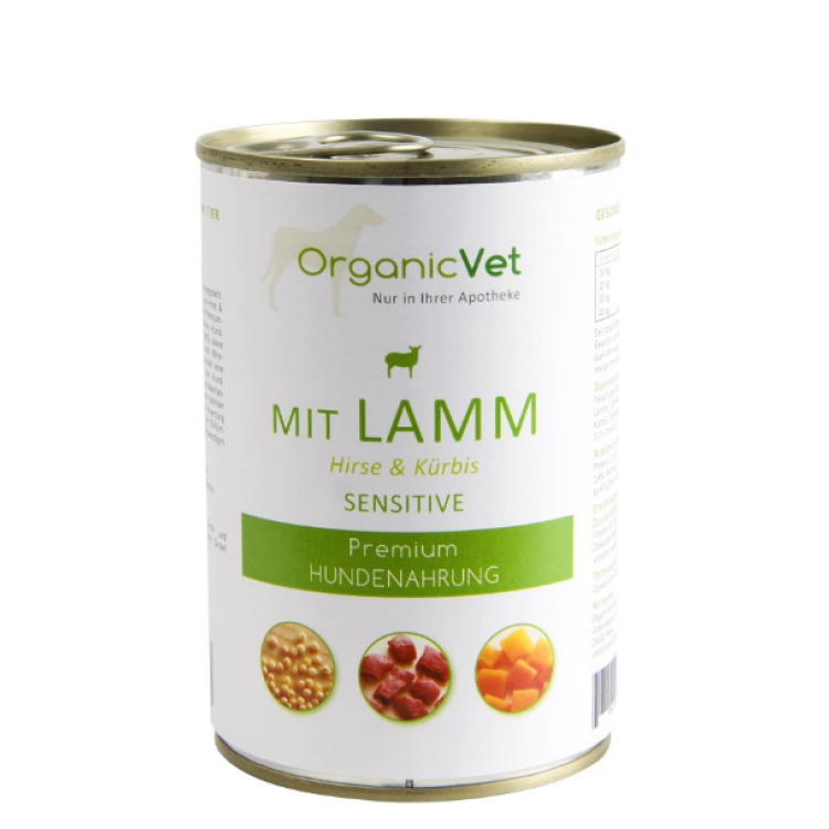 OrganicVet Sensitive, miel, dovleac si mei, 400 g