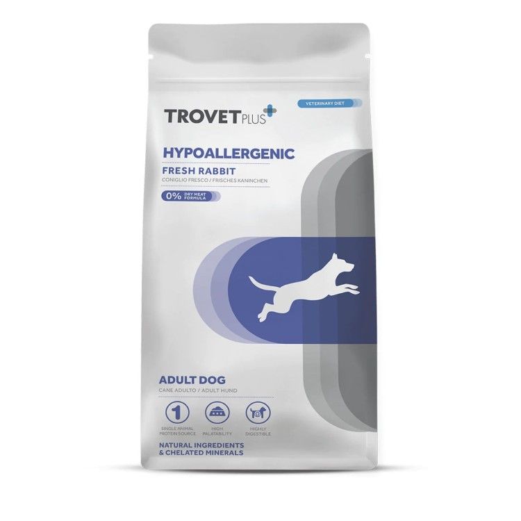 Trovet Plus Adult Dog Hypoallergenic, Iepure, 3 kg