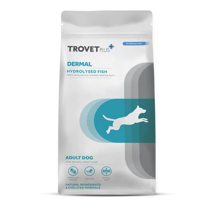 Trovet Plus Adult Dog Dermal, Peste hidrolizat, 3 kg
