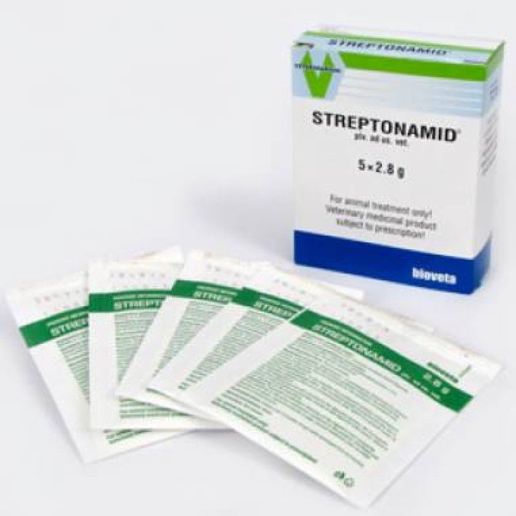 STREPTONAMID, 2.8 g, 5 plicuri