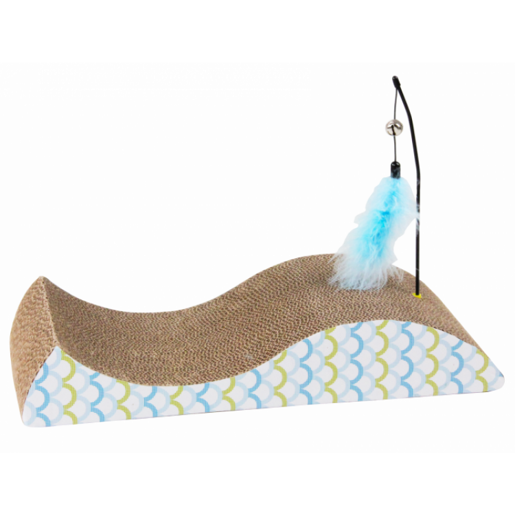 Pawise Ansamblu din Carton pentru Ascutitul Gherutelor cu Accesoriu, 48x22x8.5 cm
