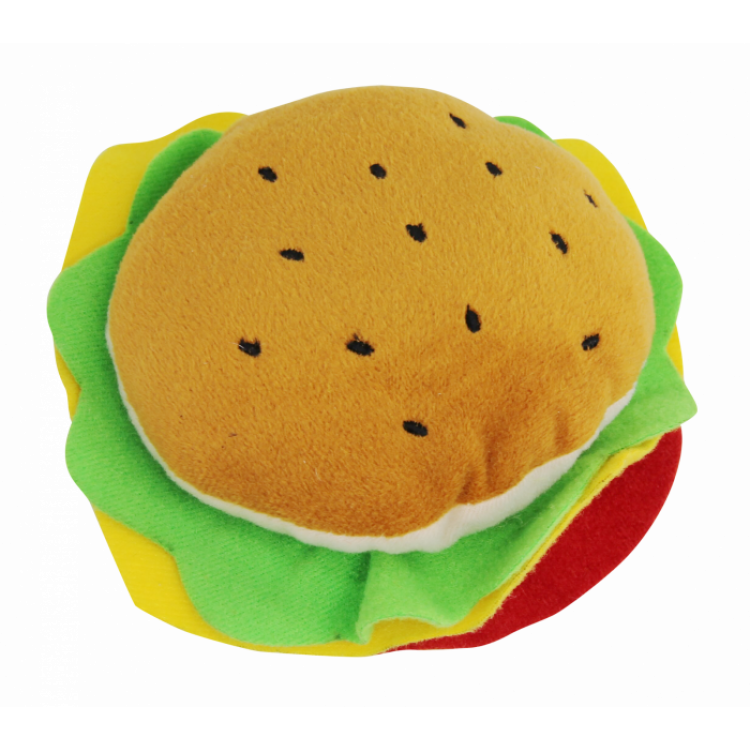 Pawise Jucarie Plus in Forma de Hamburger, 12 cm