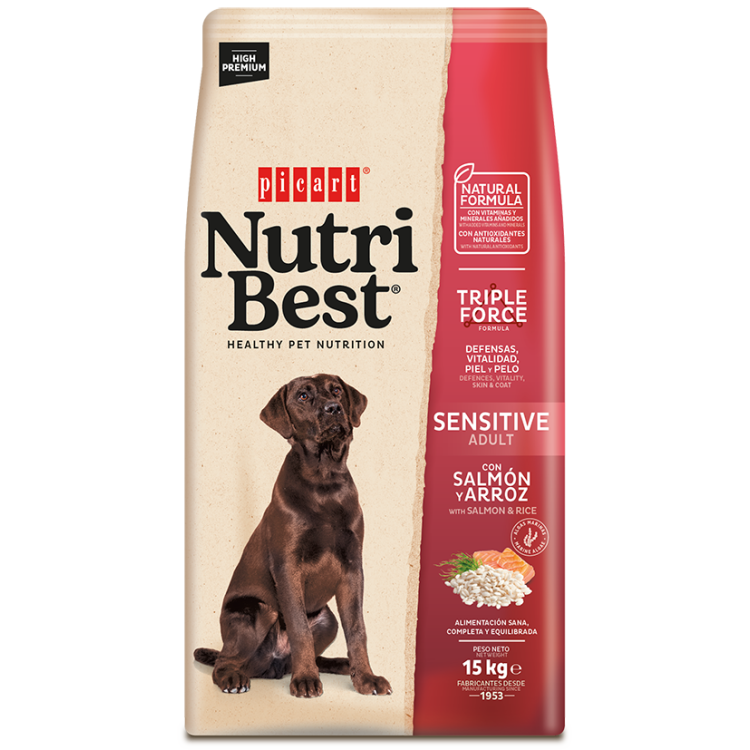 NUTRIBEST DOG (PREMIUM) SOMON SI OREZ 15KG