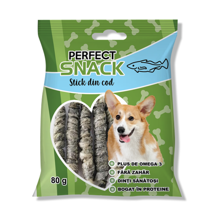 PERFECT SNACK STICK COD 80G
