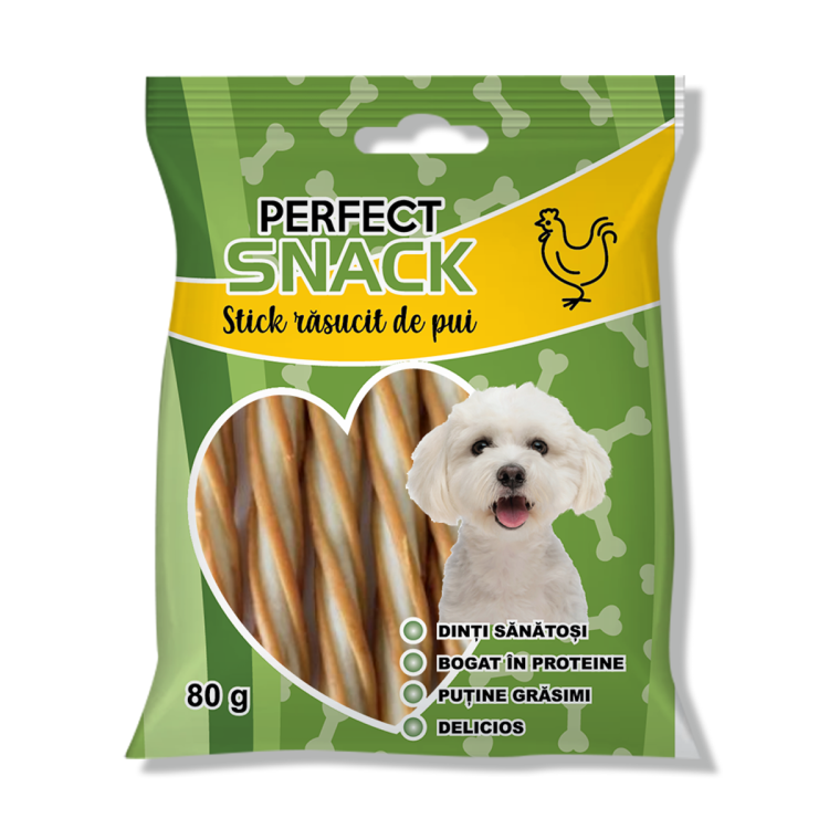 PERFECT SNACK STICK RASUCIT DE PUI 80G