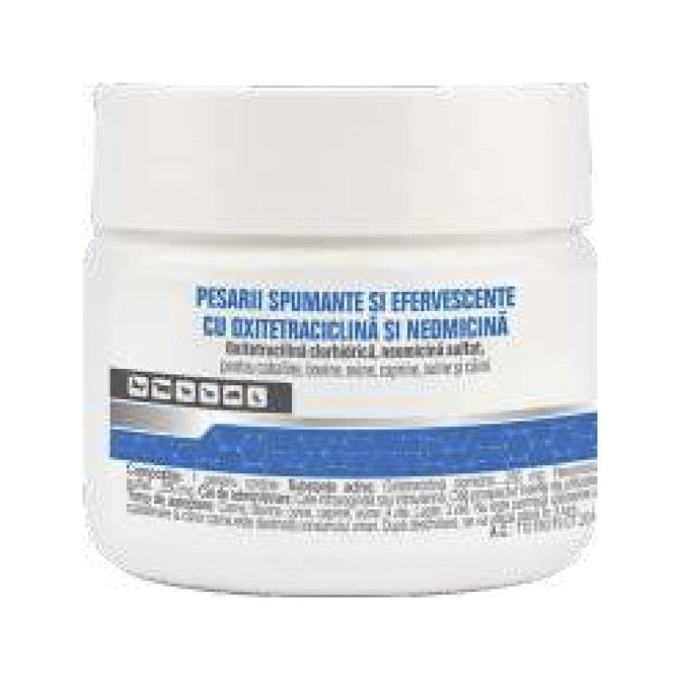 PESARII SPUMANTE SI EFERVESCENTE CU OXITETRACICLINA SI NEOMICINA, Pasteur, 25 pesarii (PRESCRIPTIE NECESARA)
