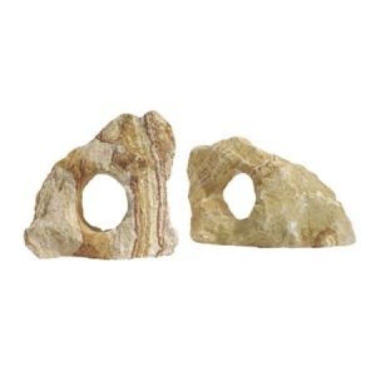 Piatra curcubeu sculptata 1 gaura/ Carved Rainbow 1 hole /pret pe buc