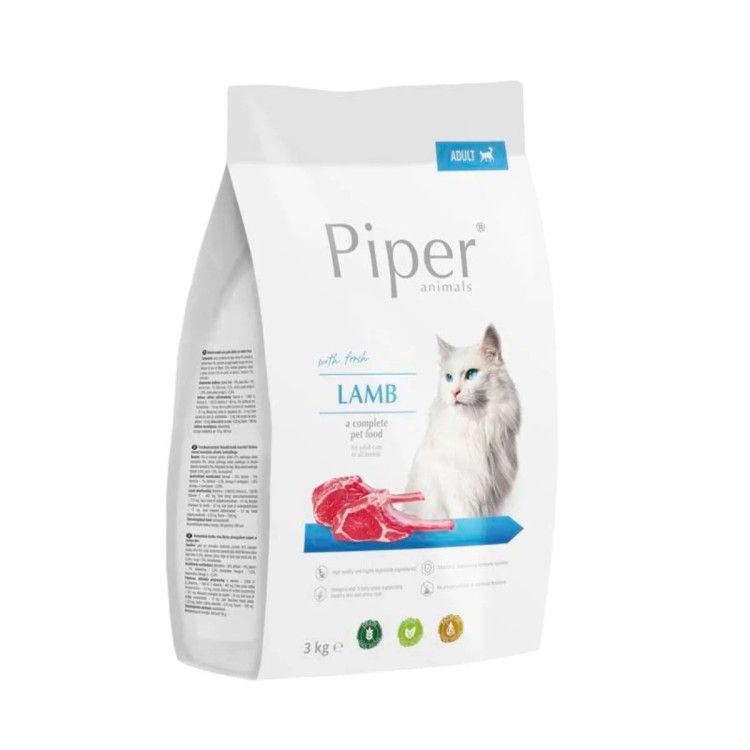 Piper Adult Cat, Miel, 3 kg (Hrana Uscata - Pisici)