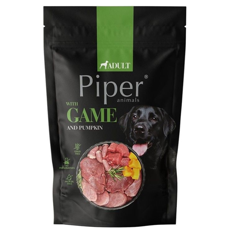 Piper Adult Dog, Vanat Si Dovleac, 500 g (Hrana Umeda - Caini)