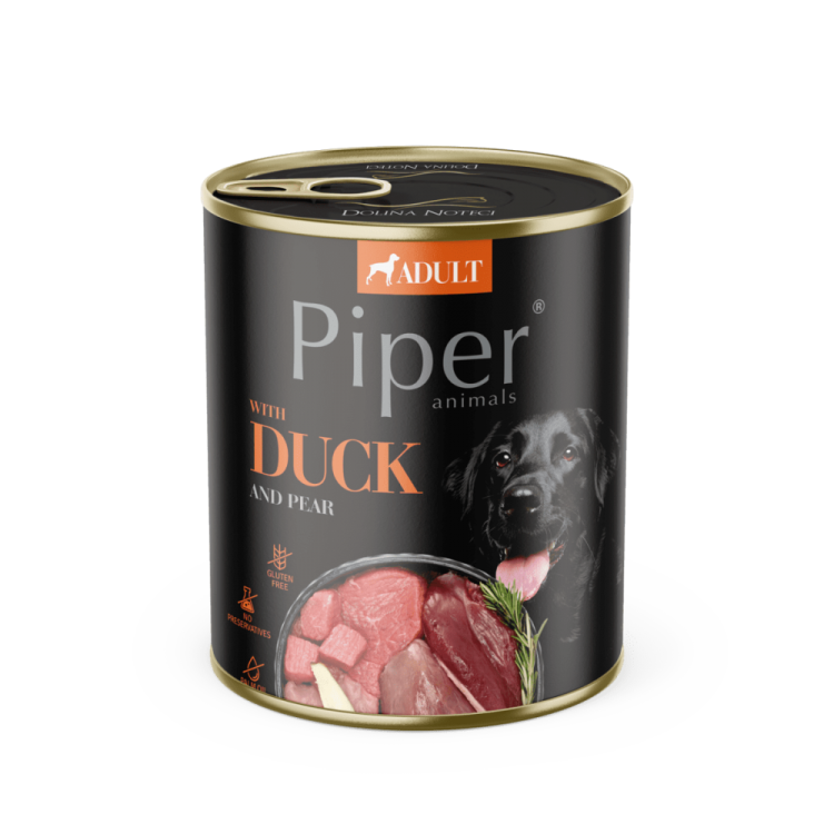 PIPER DOG- Carne de rata si pere- 800g