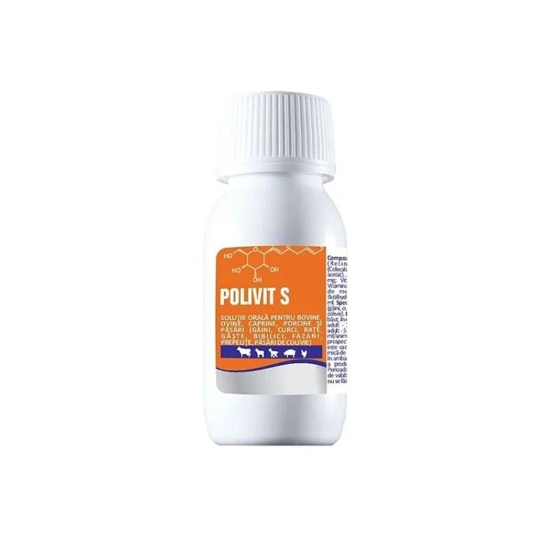 POLIVIT S, Pasteur, solutie orala pentru pasari, 100 ml (Farmacie)