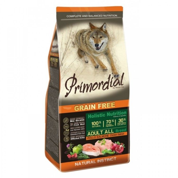 PRIMORDIAL GRAIN-FREE HOLISTIC DOG ADULT CHICKEN&SALMON (12KG)