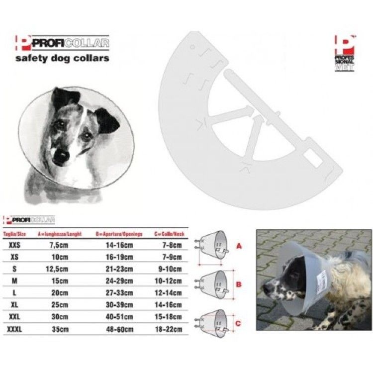 Guler Protectie Caini, 20 cm L