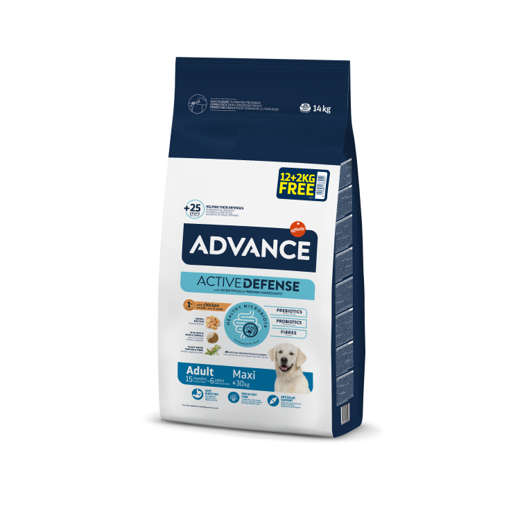 Advance Dog Maxi Adult, 12+2 kg (Hrana Uscata - Caini)