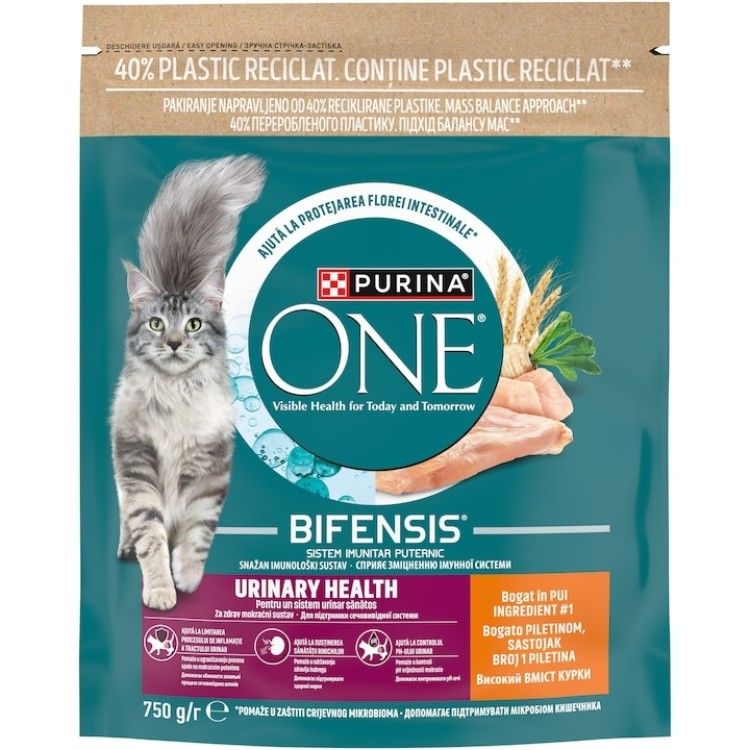 PURINA ONE URINARY HEALTH, Pui si Grau, hrana uscata pentru pisici, 750 g (Hrana Uscata - Pisici)