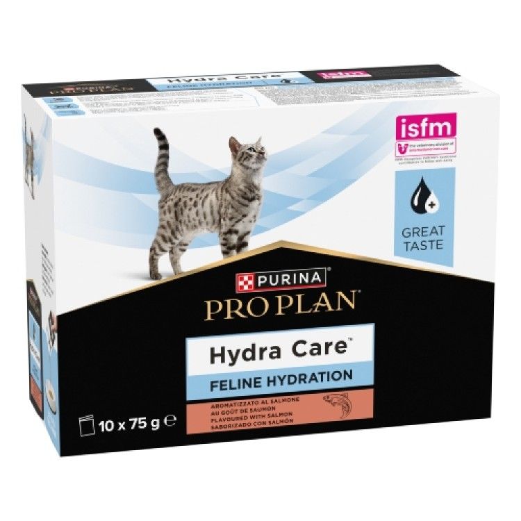 PURINA PRO PLAN Hydra Care, supliment de hidratare pentru pisici, somon, 10x75 g (Diete Veterinare - Pisici)