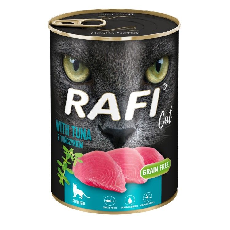 Hrana Umeda Pisici Sterilizate, Rafi Cat, Ton, 400 g (Hrana Umeda - Pisici)