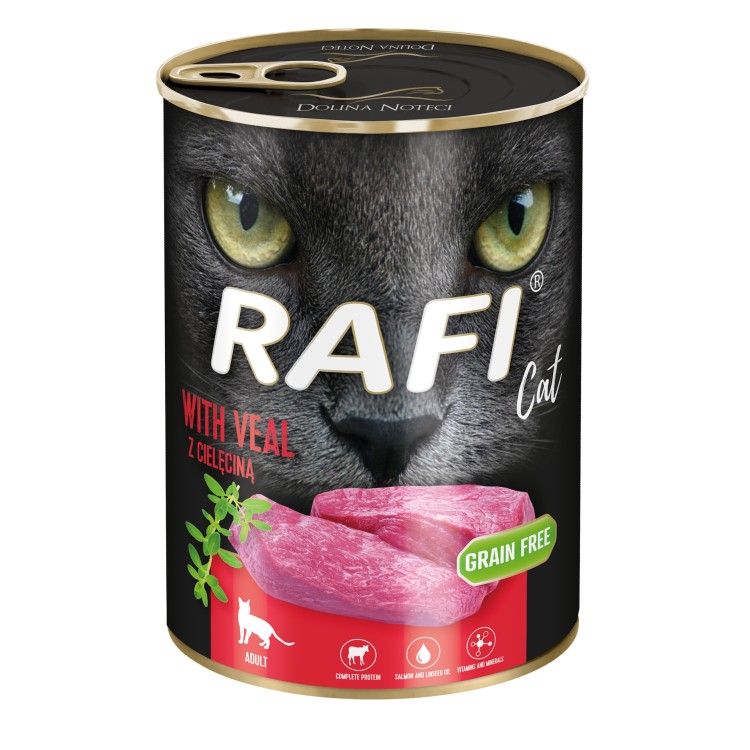 Hrana Umeda Pisici, Rafi Cat, Vitel, 400 g (Hrana Umeda - Pisici)
