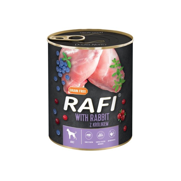 Hrana Umeda Caini, Rafi Dog, Iepure si Afine, 800 g (Hrana Umeda - Caini)