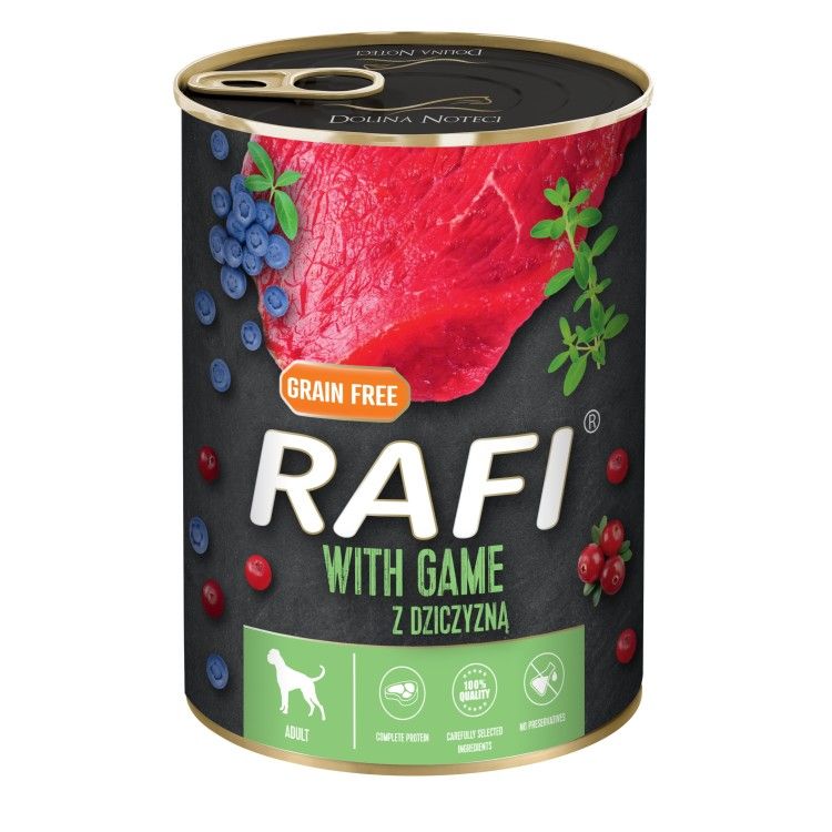 Hrana Umeda Caini, Rafi Dog, Vanat si Afine, 400 g (Hrana Umeda - Caini)