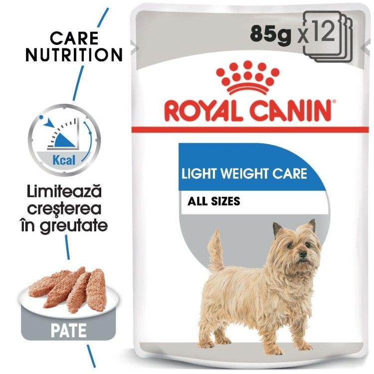 Royal Canin Light Weight Care Adult hrana umeda caine, limitarea cresterii in greutate (pate), 85 g 