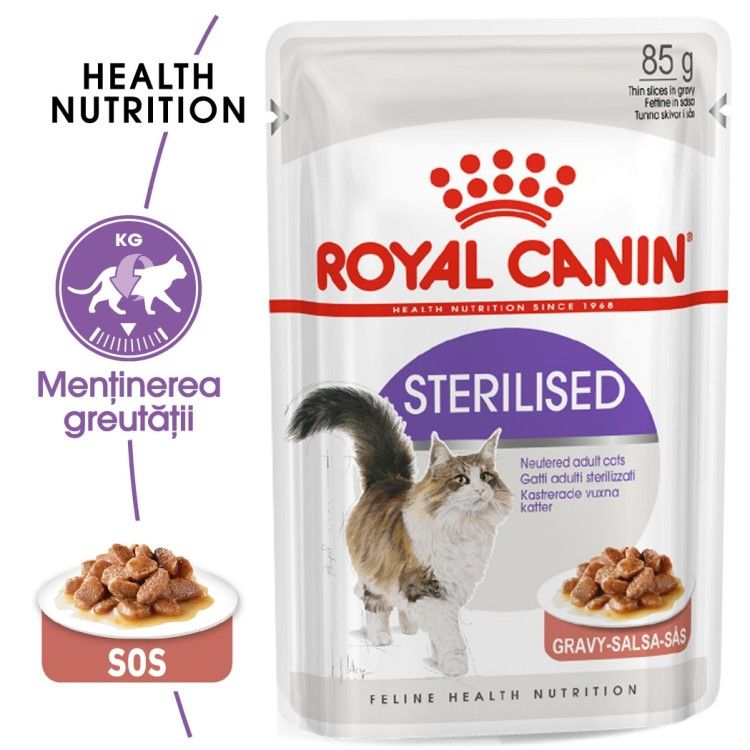 Royal Canin Feline Sterilised Gravy, 1 plic x 85 g - plic