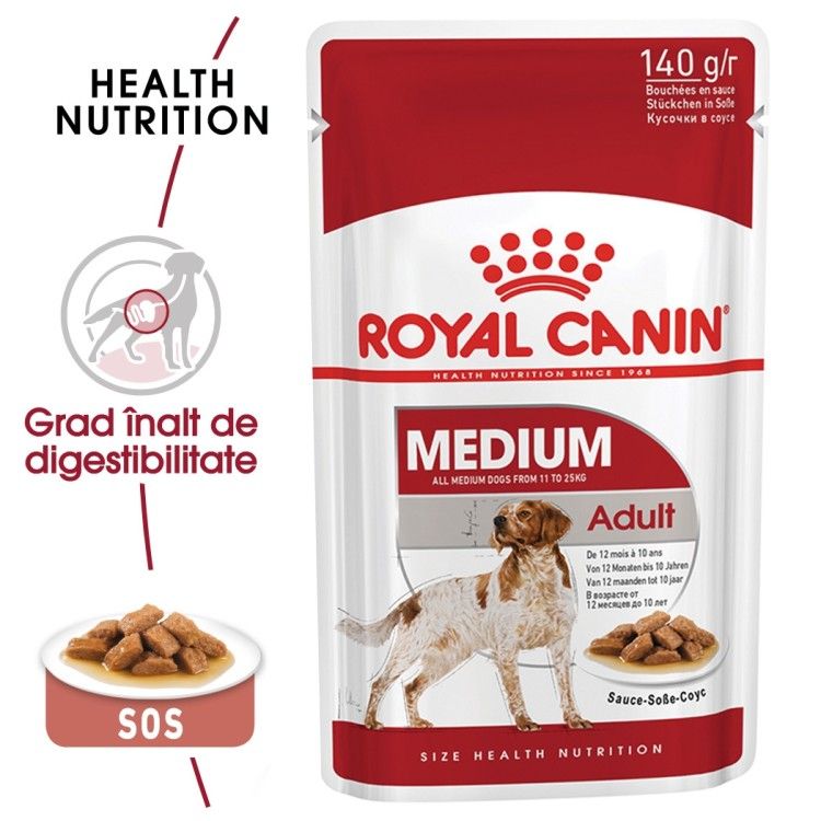 Royal Canin Medium Adult, 140 g - plic