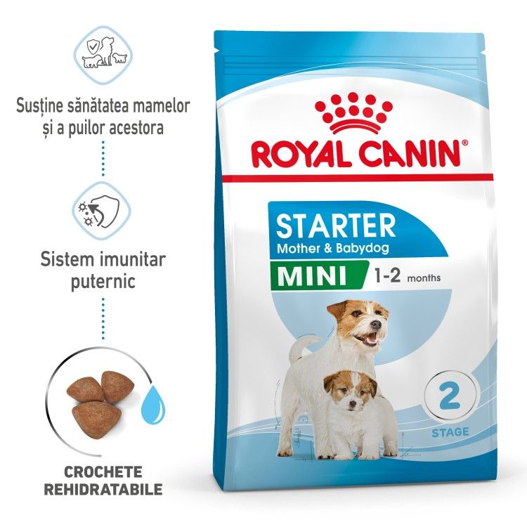 Royal Canin Mini Starter Mother & Babydog, mama si puiul, hrana uscata caine (Hrana Uscata - Caini)