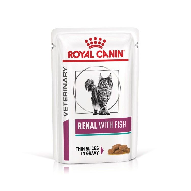 ROYAL CANIN Renal Fish, dieta veterinara pisici, sistem renal, 85 g (Diete Veterinare - Pisici)