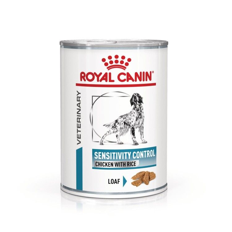 ROYAL CANIN Sensitivity Control Pui & Orez, XS-XL, dieta veterinara, conserva hrana umeda caini, afectiuni dermatologice, (pate), 410 g (Diete Veterinare - Caini)
