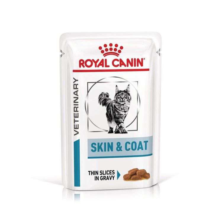 ROYAL CANIN Skin & Coat, dieta veterinara pisici, afectiuni dermatologice, 85 g (Diete Veterinare - Pisici)