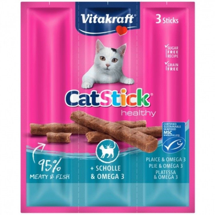 Recompense pentru pisici, Vitakraft cu cambula si Omega 3, 18 g