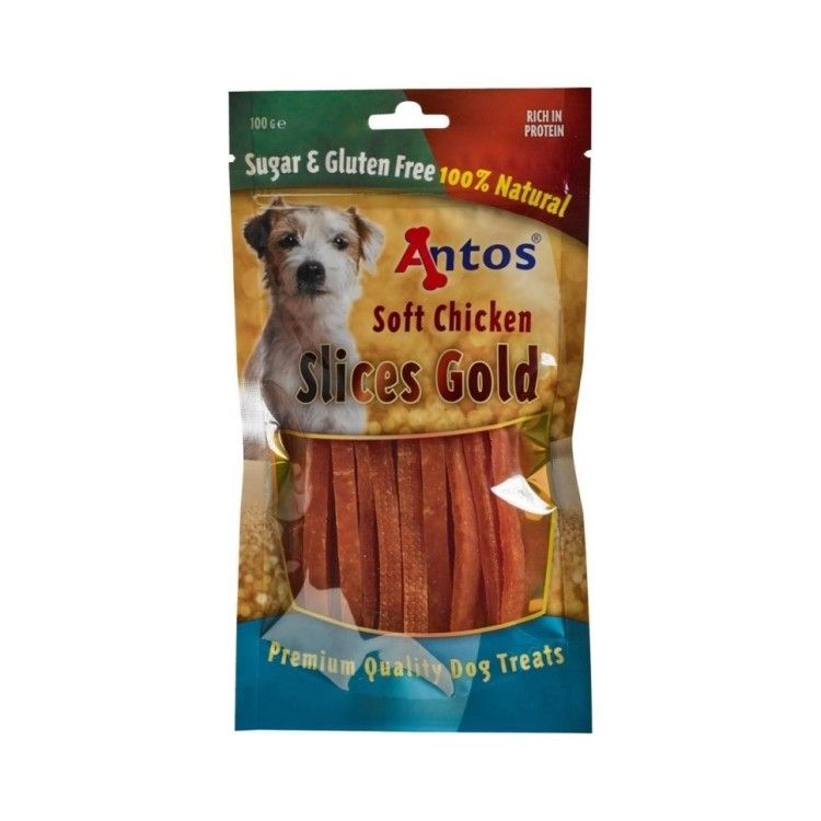 Recompense caini, Antos Slice Gold, 100 g (Delicii - Caini)