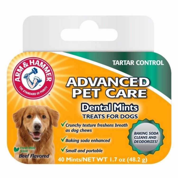 ARM&HAMMER RECOMPENSE CAINE DENTAL MINTS, 40 bucati