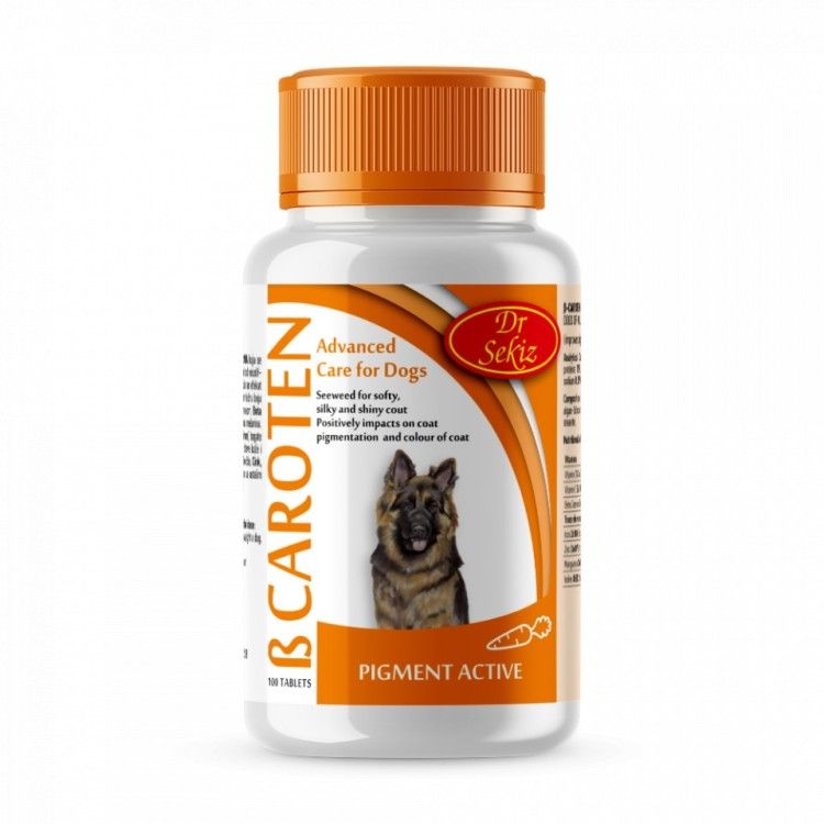 Supliment alimentar, Caini, b-Caroten & Seaweed, 100 tablete/ 80 g (Farmacie)