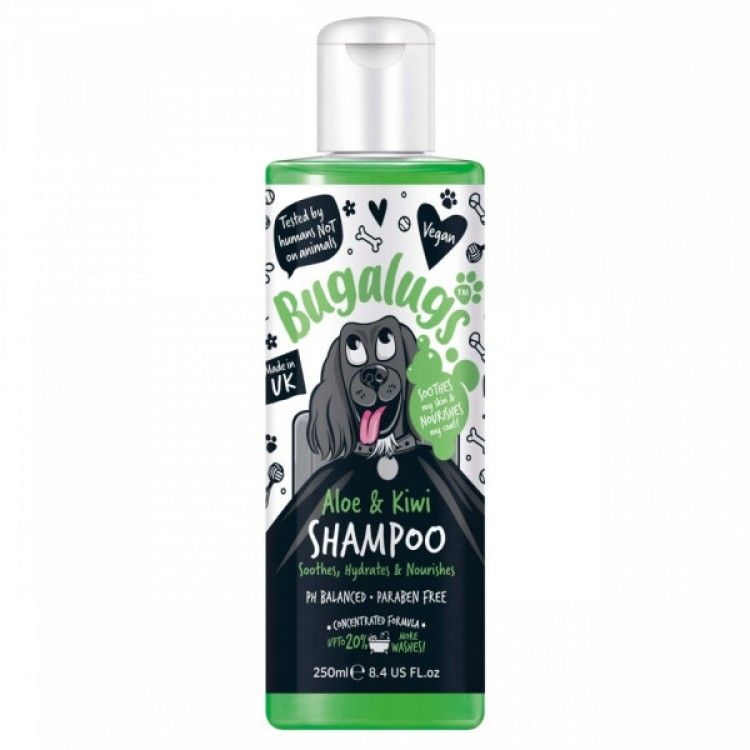 Sampon Caini Bugalugs Aloe & Kiwi, 250 ml (Sampoane)