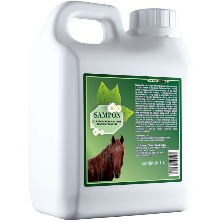Sampon cu Extract din Plante pentru Cabaline, Pasteur, 1 L (Sampoane)