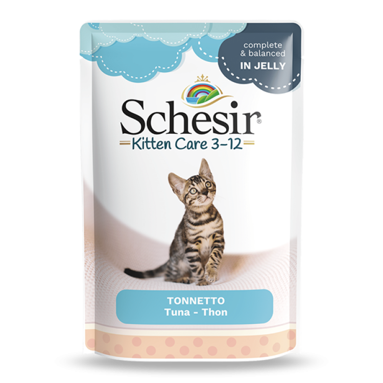 Schesir Kitten Tuna in Jelly, plic, 85 g