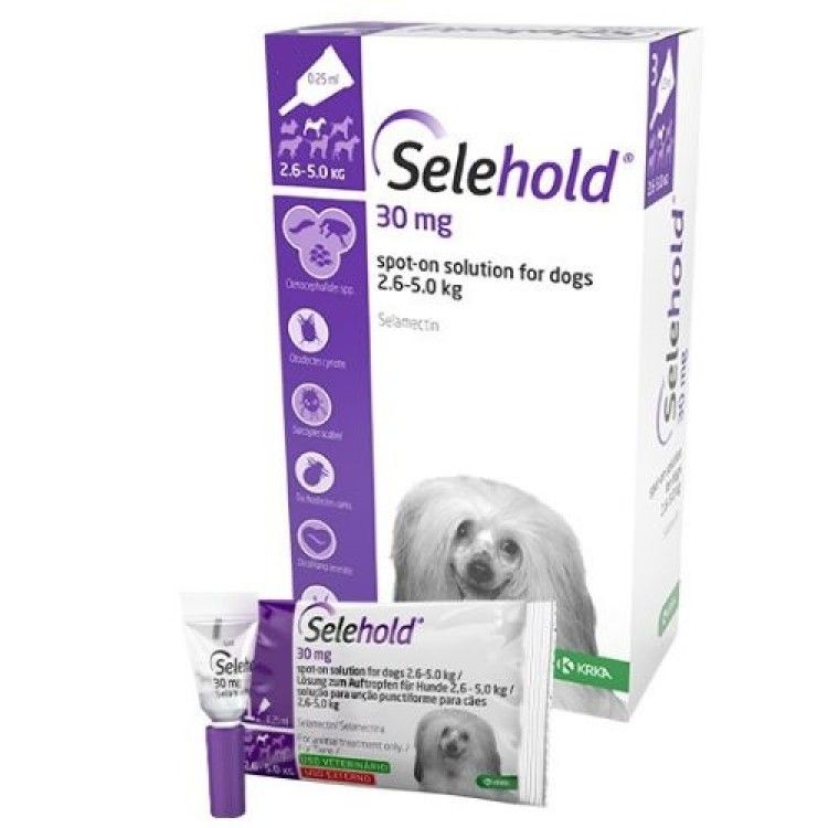 Selehold Dog 30 mg  ml, 3 x 0.25 ml