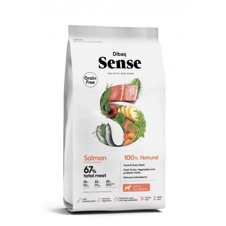 Dibaq Grain Free Sense Salmon, Adult, 2kg