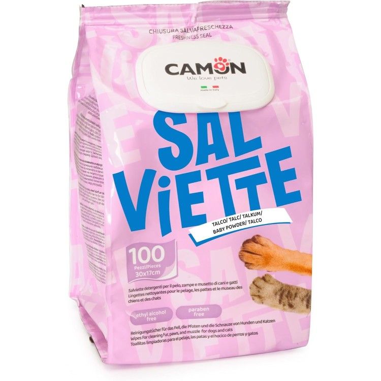 Servetele igienice cu talc, Camon, 100 buc (Igiena - Caini)