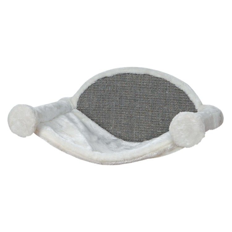 Sezlong de Perete 54x28x33 cm Alb cu Gri 49920