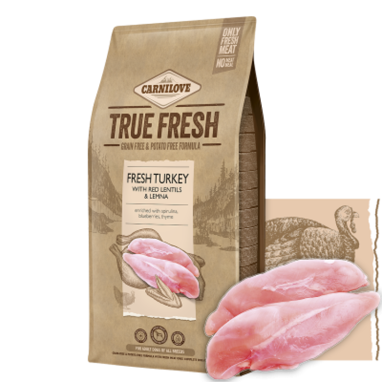 Carnilove True Fresh Turkey for Adult Dogs, 1.4 kg - punga