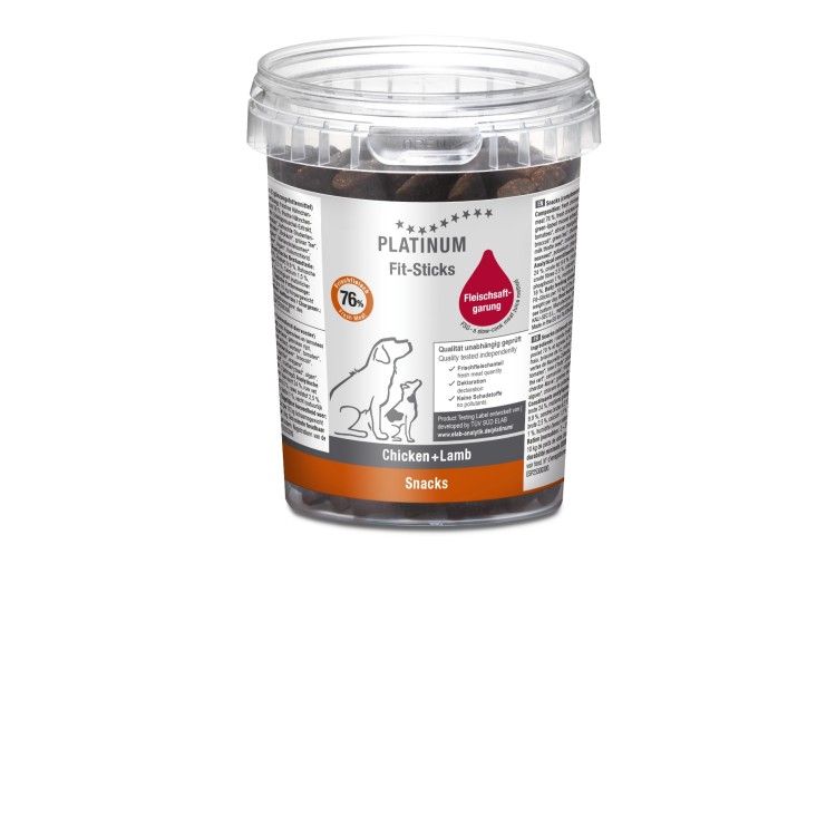 Recompense caini, PLATINUM Fit-Sticks cu Pui si Miel, 300 g (Delicii - Caini)