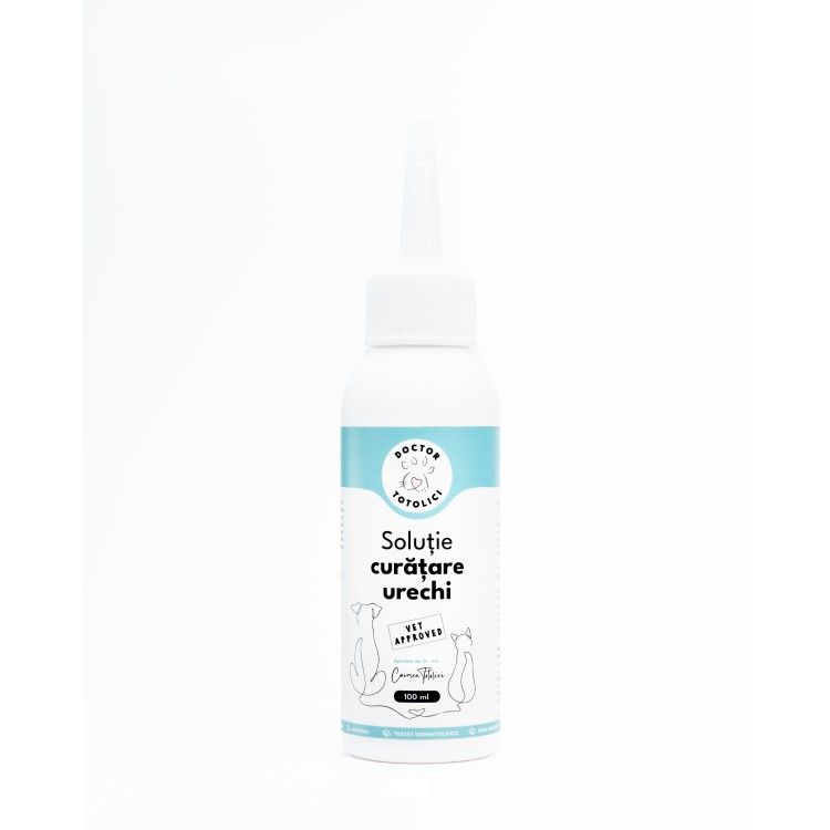 Solutie curatare urechi Doctor Totolici, 100 ml (Igiena - Caini)