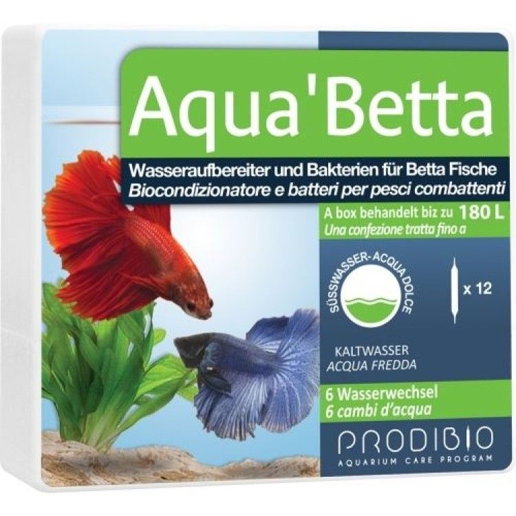 Solutie tratare apa Prodibio Aqua Betta 12 fiole