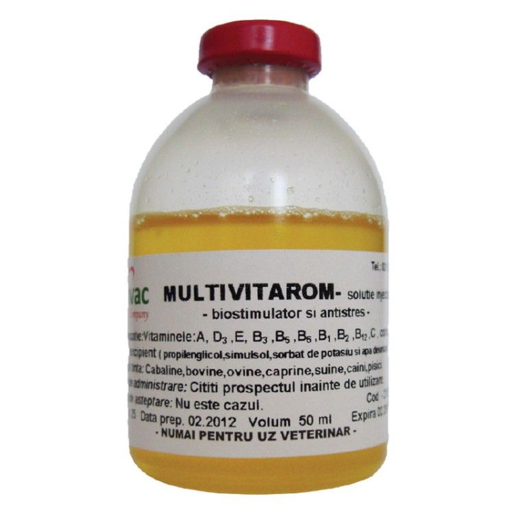 Solutie injectabilă MULTIVITAROM 100 ml