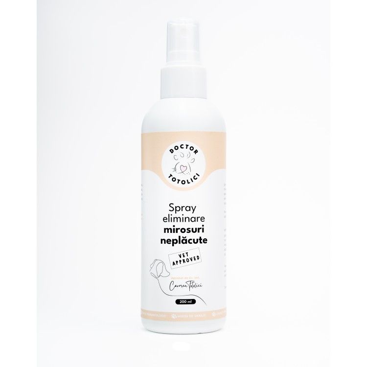 Spray eliminare mirosuri neplacute cu miros de vanilie Doctor Totolici, 200 ml (Igiena - Caini)