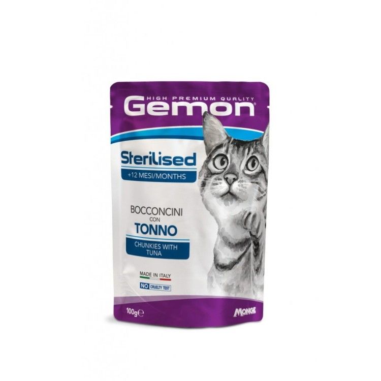 Gemon Chunkies Sterilised Cat -Ton si Cod - 100g  